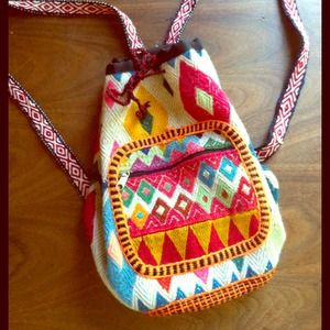 Adorable free people style Guatemalan backpack