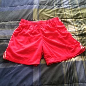 Hot pink running shorts
