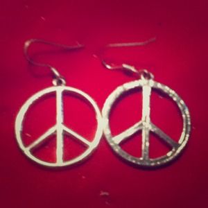 Peace earrings(no backs)