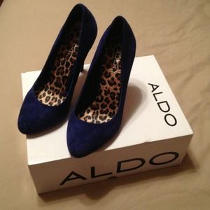 Royal Blue Sued  Aldo shoes