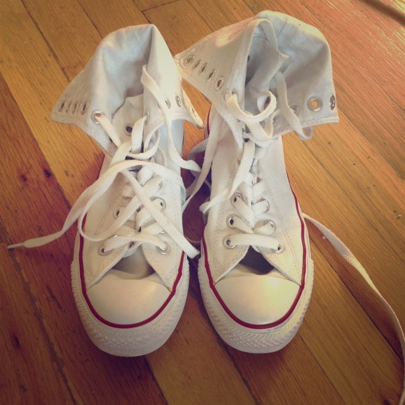 Converse lace up two way canvas shoes