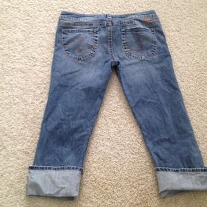 Authentic Silver Jean Capris