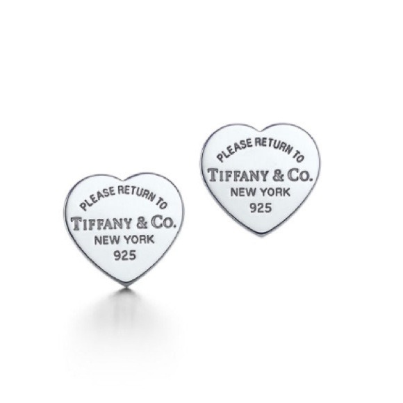 Silver heart earrings
