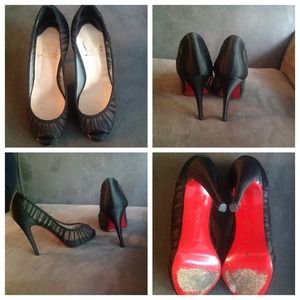 CHANEL BOOTS & CHRISTIAN LOUBOUTIN PEEP TOES