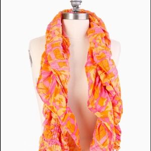 NWT Vibrant ruffle scarf.