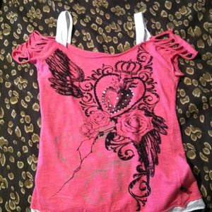 Pink Tee/tank shirt