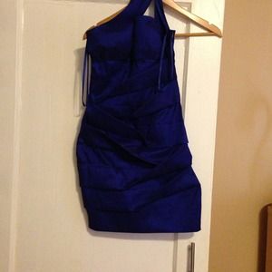 One shoulder fitted dress