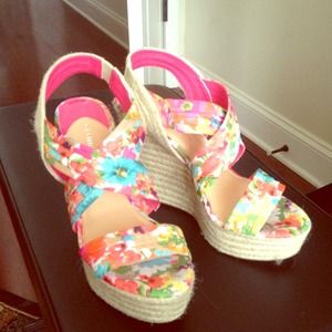 Gianni Bini Katie sling back wedge espadrilles