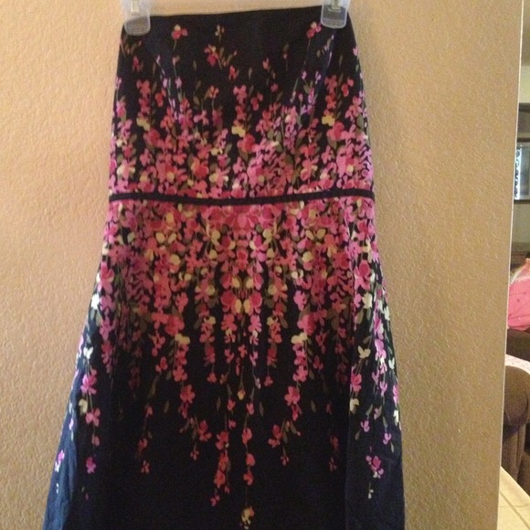 Cute black floral summer dress