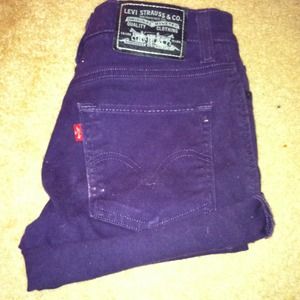HighWaist Levi's cutoff shorts (purple)