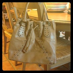 Camel colored purse