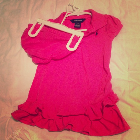 SOLD.      Pink infant Ralph Lauren polo dress