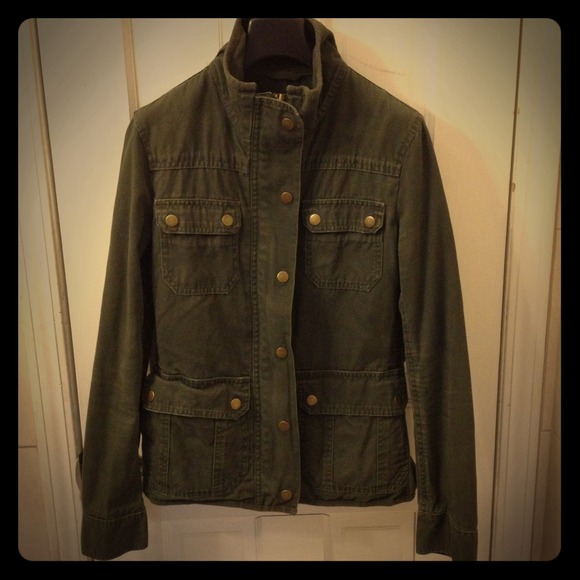 🔴SOLD🔴Kut Army Green Canvas Jacket