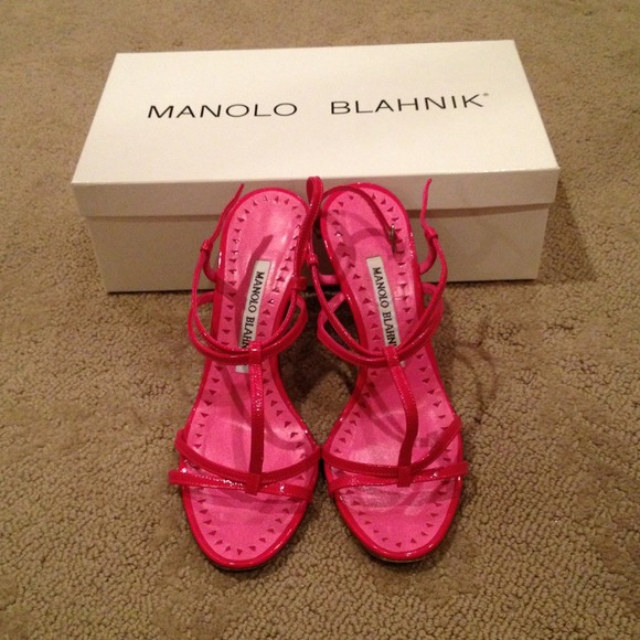 Fuchsia Manolo Blahnik Sandals!