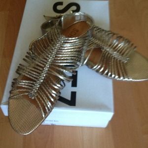 Schutz golden gladiator sandals - size 8- NWT
