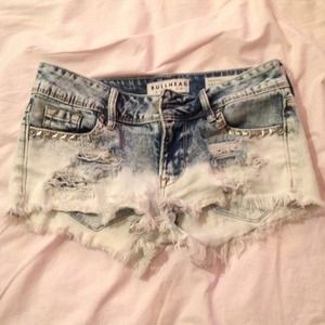 Pacsun denim distressed shorts