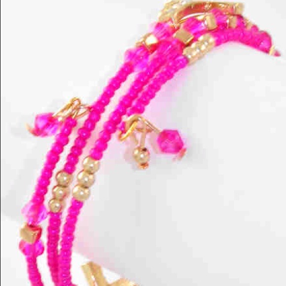 🚫SOLD🚫Pink Cross Spiral Bracelet - Picture 2 of 2