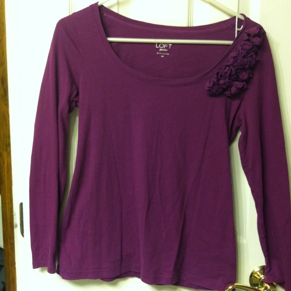 Purple Ann Taylor loft shirt