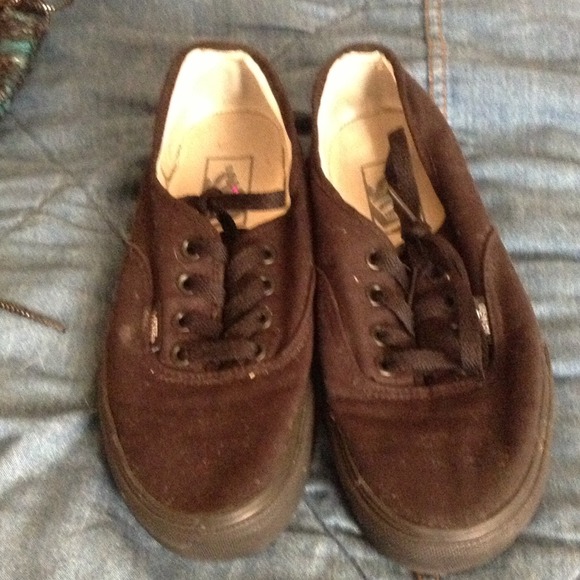 Black Vans size 6 1/2