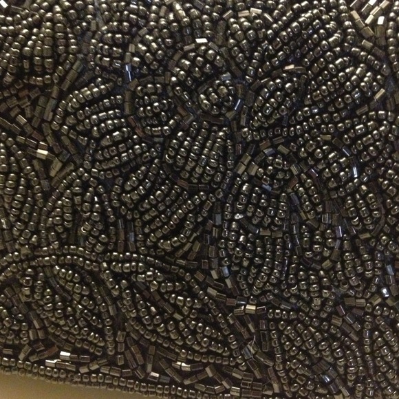 Classic Black beaded evening bag - Picture 2 of 3