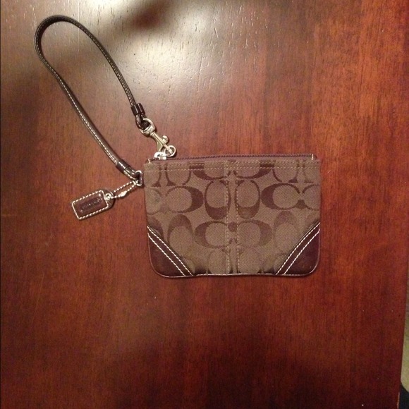 Coach Clutches & Wallets - Authentic Coach Wristlet!!! Brown