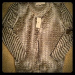 Classic Black, White and Gray Cardigan