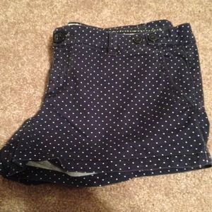 AE mini polka dot shorts