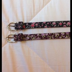 Floral waist belts