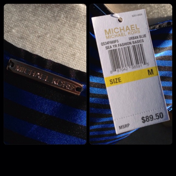Striped Michael Kors Sleeveless Top - Picture 4 of 4