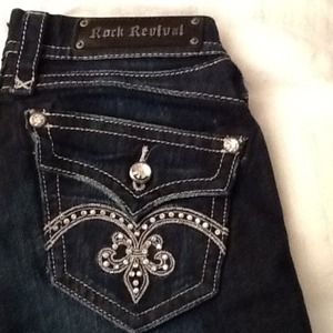 Rock revival 27 dark denim.