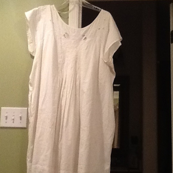 White 100% Cotton Dress