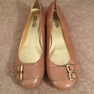 Michael Kors brown leather flats