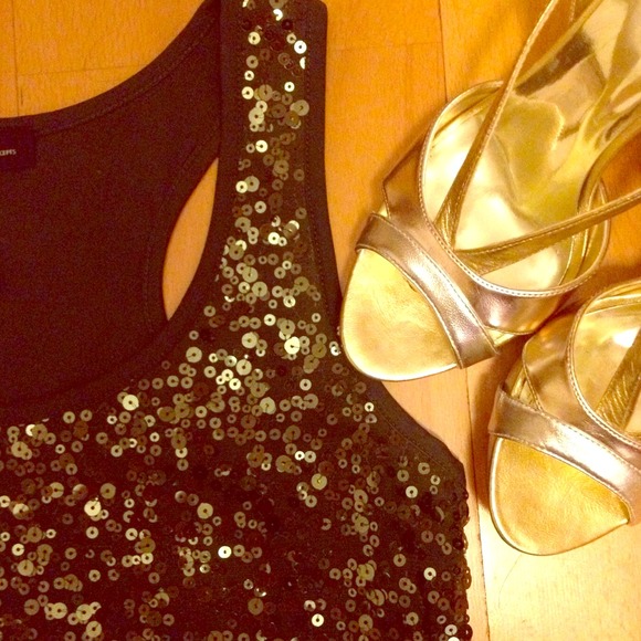 Green sequin dress