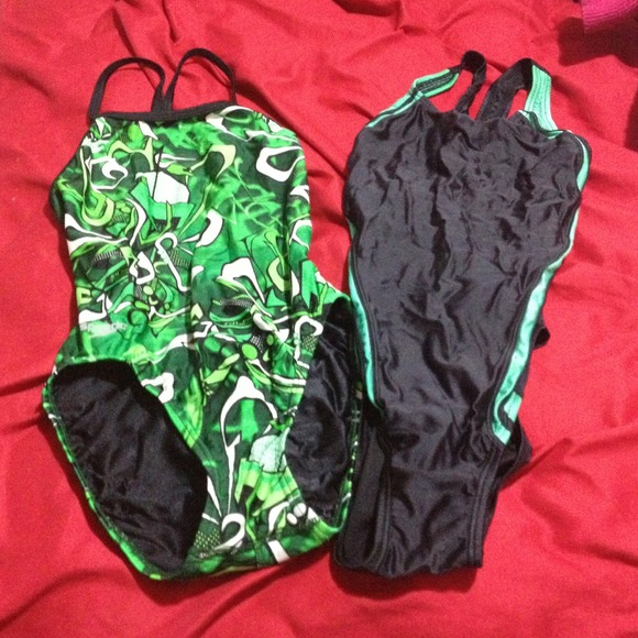 Two one piece swim suits