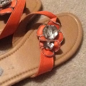 Orange sandals