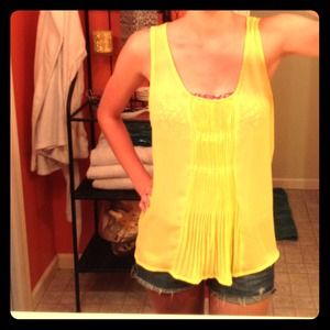 Yellow Forever 21 tank top