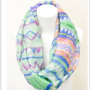 Geo Print Infinity Scarf
