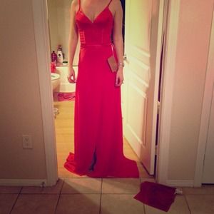 Red "Light In The Box" evening gown