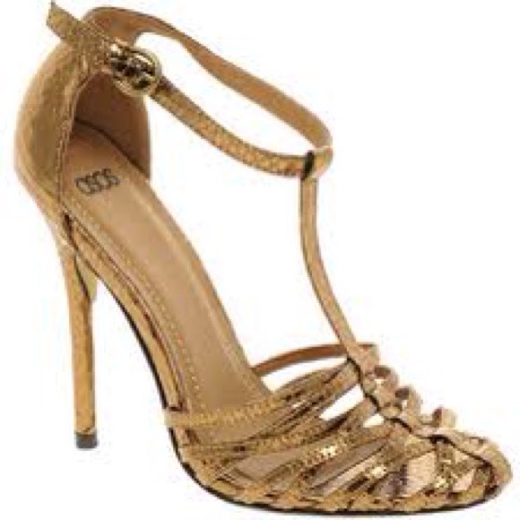 Gold sandals