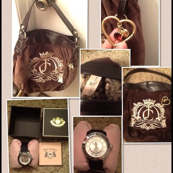 bundle authentic juicy purse watch and coach purse