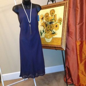 Patrizia Pepe gray chiffon dress.