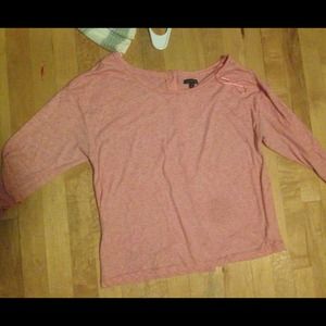 Super cute pink button back top.