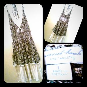 Cream colored halter sundress