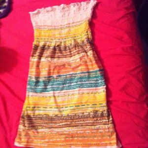 ❌SOLD❌ Never been worn Strapless Beach dress!