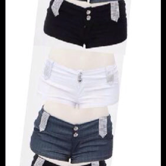Casual Shorts Hot Pants White
