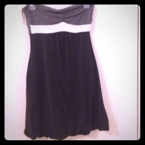 Tube top black white and grey dress 💫🌟