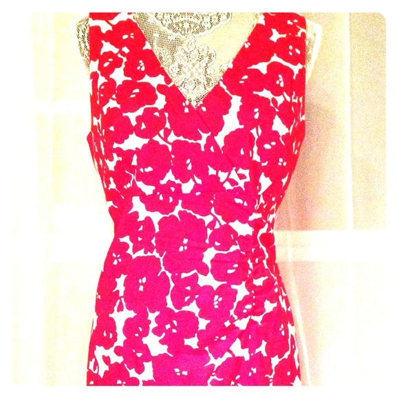 Summer Red and White Dress