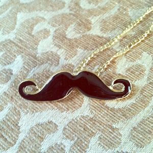 Mustache necklace