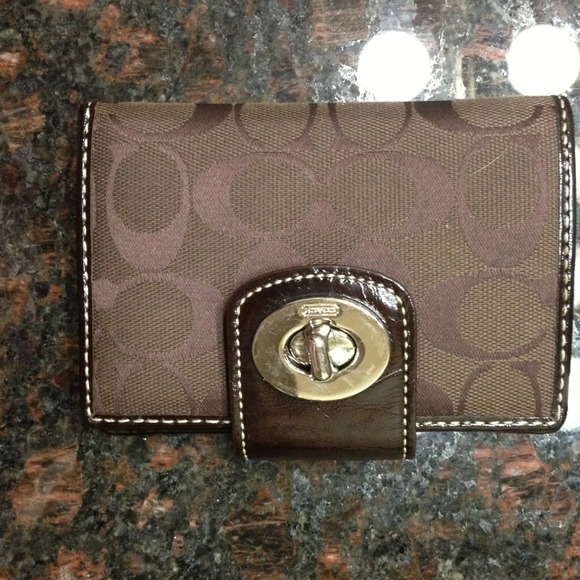 Brown coach wallet