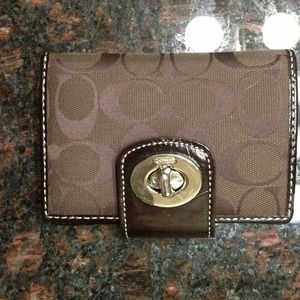 Brown coach wallet